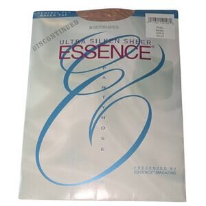 NWT Discontinued Essence Ultra Silken Sheer Bodyshaper Panty Hose Beige S/M (B)